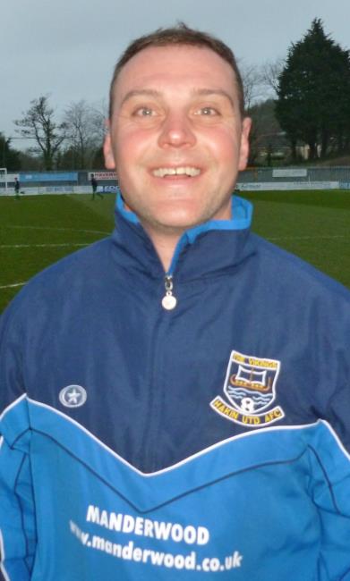 Hakin United manager Gary Dawes - back in action after three-year gap